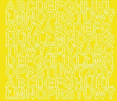 Produktbild von Selbstklebende Buchstabenaufkleber, 2 cm, gelb matt