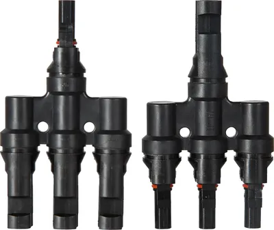 Produktbild von 1 Paar 3-zu-1 T-Typ Solaranschluss Verbinder – Paralleler PV-Stecker für Solarpanele