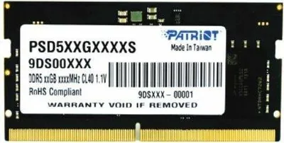 Immagine prodotto di Memoria, Patriot Signature SODIMM 8 GB DDR5 4800 MHz