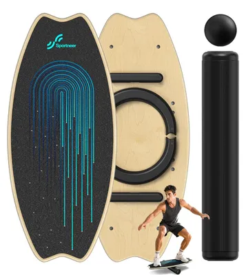 Image de Planche d'équilibre en bois, 7 en 1, pour adultes