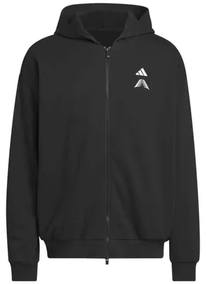 Image de Sweat à capuche Adidas Sudadera Adidas Anthony Edwards Foundation Full-Zip "Black" pour Homme