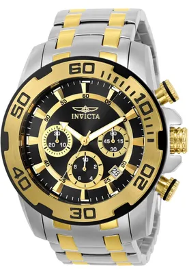 Obrázek produktu pro Invicta Pro Diver - SCUBA 22322 Pánské Hodinky - Quartz Hnutí - Nerezová Ocel s Černým Ciferníkem - 50 mm