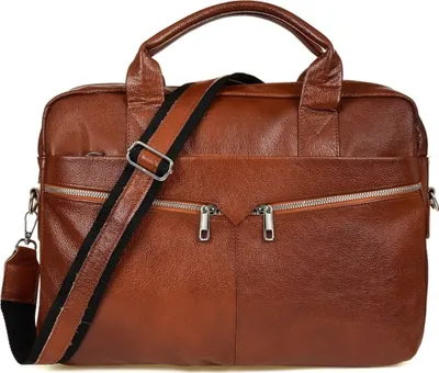 Produktbild von Beltimore Herren Ledertasche Groß Braun Laptop