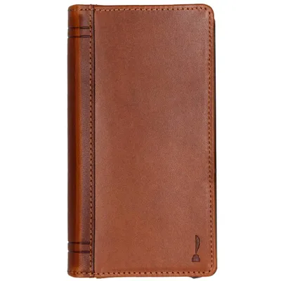 Imagen del producto de Funda para iPhone Xr de Apple, de cuero genuino, tipo libro, de la marca Twelve South, color marrón