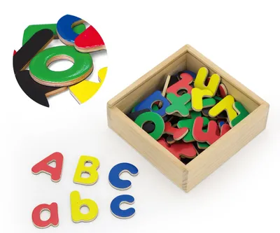 Produktbild von Magnetbuchstaben aus Holz Viga