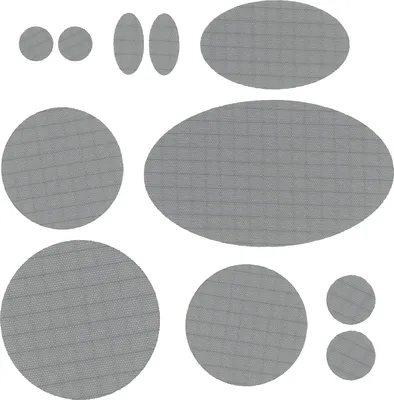 Produktbild von INF Reparaturflicken selbstklebend und wasserfest 11 Stk Grau