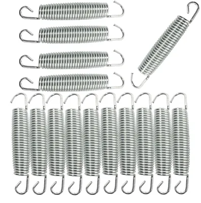 Imagen del producto de Solidchoice - Juego de 15 resortes para trampolín, acero galvanizado, 140 mm