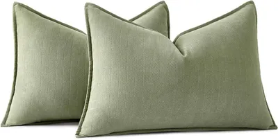 Obrázok produktu pre Poťahy na vankúše z mikrovlákna, farba: zelená, rozmer: 40x60 cm, vhodné na pohovku