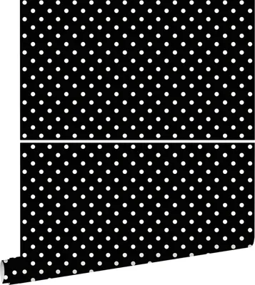 Produktbild von ESTAhome Tapete Punkte Schwarz und Weiß 53 cm x 10.05 m