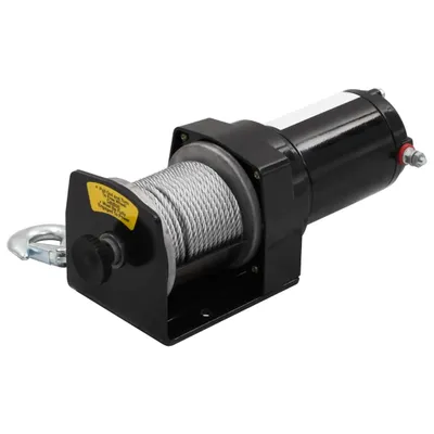 Produktbild von vidaXL Elektrische Seilwinde + Montageplatte Rollenführung 1360 kg 12V