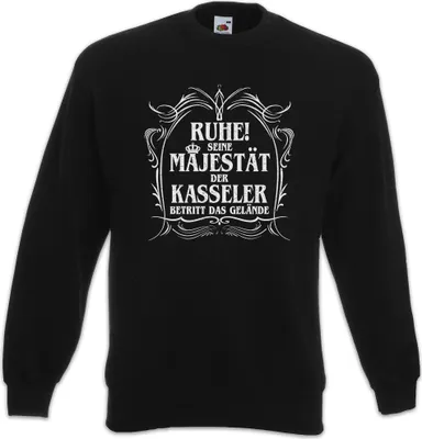 Produktbild von Urban Backwoods Seine Majestät Der Kasseler, Sweatshirt, Farbe: Schwarz, Größe: 5XL