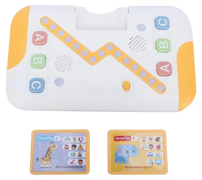 Zdjęcie produktu dla Interaktywny czytnik kart z quizami, edukacyjne urządzenie do nauki metodą kart z pytaniami i odpowiedziami, zabawka z funkcją odtwarzania dźwięku