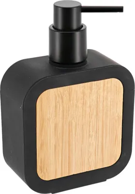 Produktbild von TENDANCE | Seifenspender - Tempesti - Schwarz Matt - Aus Naturbambus - Moderne Badaccessoires