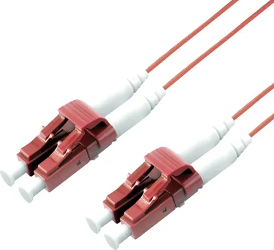 Produktbild von ROLINE LWL-Kabel SLIM 50/125µm OM4, LC/LC, LSOH, Slim, violett, 2 m