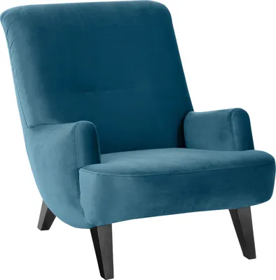 Produktbild von Max Winzer Sessel Brandford - Samtvelours petrol - Maße: 71 x 101 x 80 cm