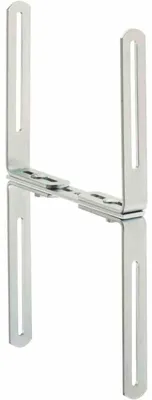 Image de Support pour caissettes à fleurs en H, largeur max. 24 cm, galvanisé, pour murs
