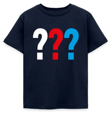 Produktbild von Spreadshirt Die Drei Fragezeichen Logo Kinder T-Shirt, 110/116 (5-6 Jahre), Navy