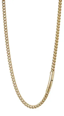 Immagine prodotto di Collana da uomo in acciaio placcato oro MLJ685