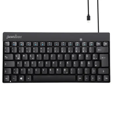 Immagine prodotto di Perixx PERIBOARD-422 DE, Mini tastiera USB-C cablata, nero