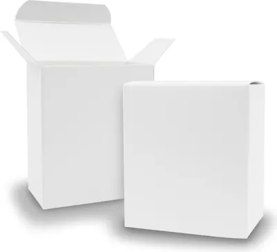 Produktbild von 25x itenga Quader Faltschachtel aus Karton 8x4x9cm weiß Gastgeschenk