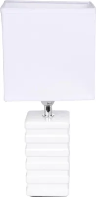 Image de Lampe pilier strie blanc