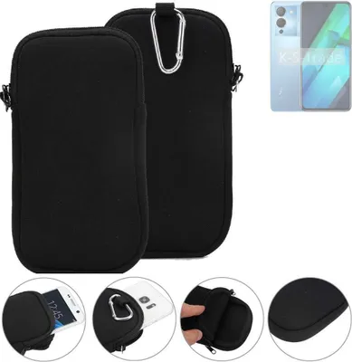 Produktbild von K-S-Trade Neopren-Hülle Handyhülle kompatibel mit Infinix Note 12 VIP Schutzhülle Neoprenhülle Sleeve Schutz-Hülle Gürtel Tasche Case Holster