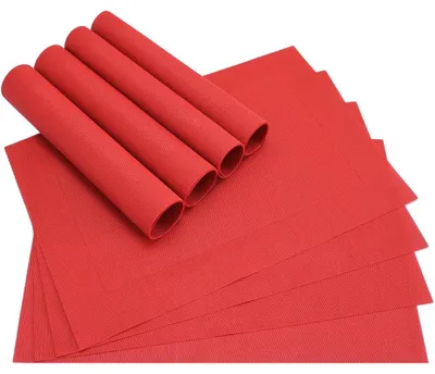 Produktbild von Tischset BORDA 8er rot Tischunterlage als Tischdeko