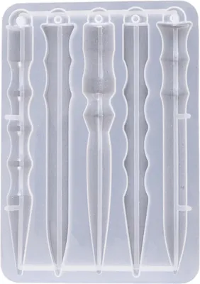 Produktbild von DIY-Selbstverteidigungsschlüsselkettenguss-Harzform handgefertigte Epoxid Silikonform-2