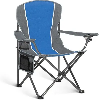 Produktbild von Famanu Campingstuhl mit Armlehnen und Becherhalter - Faltbar für Outdoor-Aktivitäten