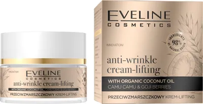 Zdjęcie produktu dla Eveline Organic Gold Przeciwzmarszczkowy Krem-Lifting do twarzy, 50 ml