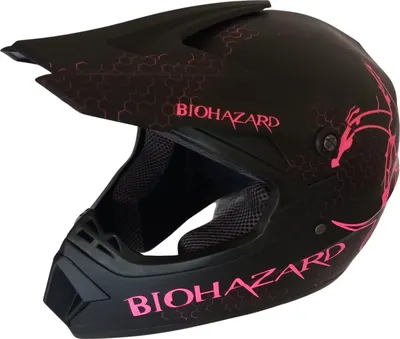 Produktbild von Crosshelm Helm Kinderhelm Motorradhelm Motocross Quad BIOHAZARD pink Größe S