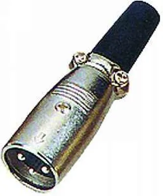 Produktbild von XLR-Stecker silber Metall, 3-polig