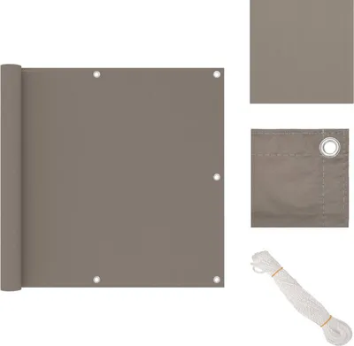 Produktbild von vidaXL Balkon-Sichtschutz Taupe 90x600 cm Oxford-Gewebe - Sonnenschirme & Sonnenschutze