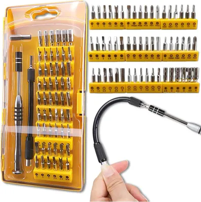 Produktbild von EDIBAZZAR | Präzisionsschraubendreher 58w1 Etui Set Schraubendreher Magnetische TORX Bits