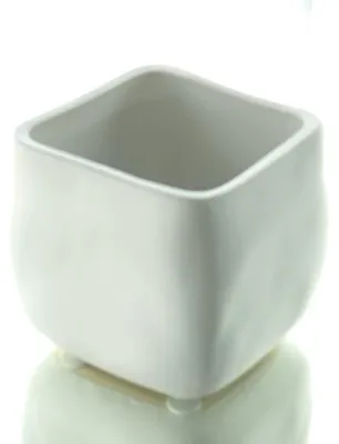 Produktbild von SCHEULEN Pflanztopf Knuddelwürfel Weiß matt quadratisch 11,5 cm - Keramik