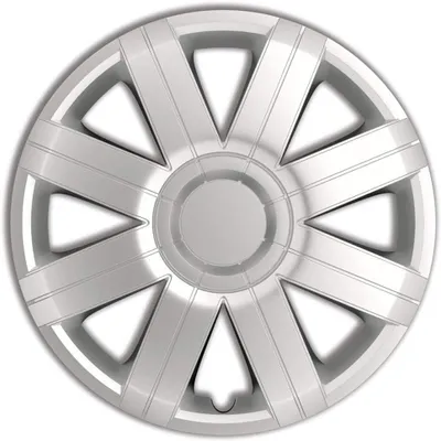 Productafbeelding van Wieldoppenset 16-inch, zilver, ABS kunststof, voor