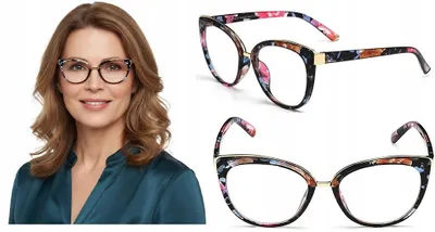 Produktbild von PolarZONE Damen Brille ohne Stärke Computer Blue Light Filter
