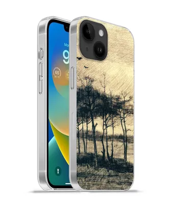 Produktbild von MuchoWow® Handyhülle Schutzhülle Hülle für Apple iPhone 14 - Softcase Kiefern im Sumpf - Vincent van Gogh Silikon Softcase Handy Hülle - Mobiltelefonhülle