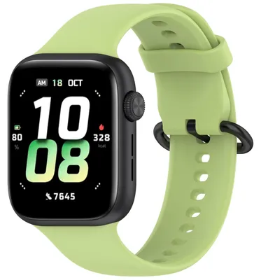 Produktbild von Für Honor Watch 5 Solid Color Design Verschluss Soft Silikon Ersatz Armband Hellgrün