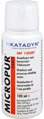Produktbild von MICROPUR Forte MF 1000F desinfiziert und konserviert Trinkwasser, 100 ml Lösung