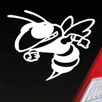 Produktbild von Auto Aufkleber Killer Biene Bee Kill Tuning 10x8 cm Weiss Matt Sticker Heckscheibenaufkleber