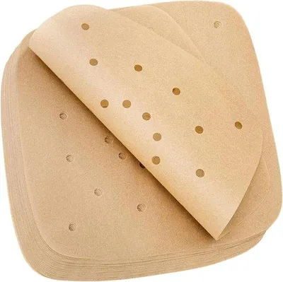 Obrázek produktu pro Malé hnědé čtvercové papírové vložky do fritézy 15 cm