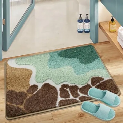 Productafbeelding van Strandlaken, 50x80 cm – zacht, absorberend, antislip, machinewasbaar, groen