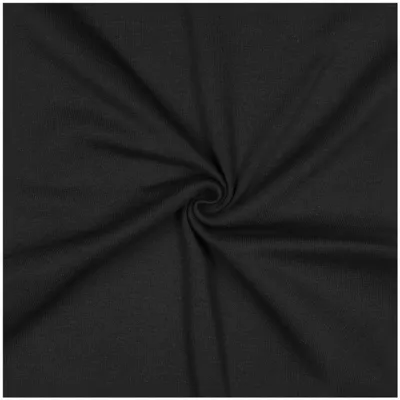Bio Bündchenstoff Schlauchware 35(70) cm – Jersey Bündchen Meterware 270 g/m² Baumwolle Elasthan Oeko-Tex ab 25 cm schwarz