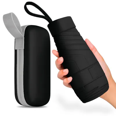 Produktbild von Kompakter Automatik-Taschenschirm mit UV-Schutz, windfest und wasserdicht, inkl. Etui