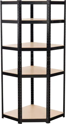Produktbild von Eckregal HLO-CP128  schwarz