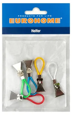 Produktbild von 5er Handtuchclips EUROHOME® – aus Metall und Nylon, 1x10x16cm – für Ordnung in Ihrem Haushalt