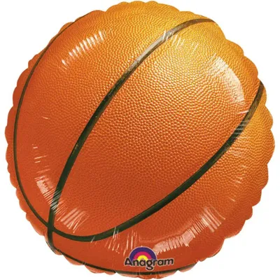 Obrázek produktu pro Basketbalový balón Hliníkový balón oranžovo-černý 45 cm - univerzální velikost