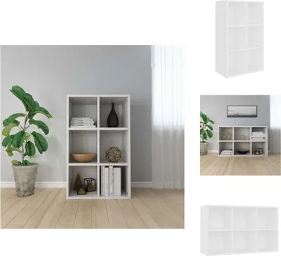 Immagine prodotto di vidaXL Libreria/Sideboard Bianco 66×30×97,8 cm Materiale a base di legno - Librerie e scaffalature