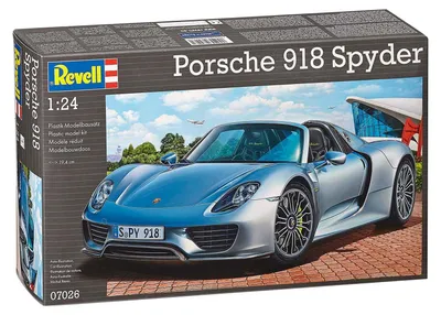 Produktbild von Revell Modellbausatz Auto 1:24 - Porsche 918 Spyder im Maßstab 1:24, Level 4, originalgetreue Nachbildung mit vielen Details, 07026, 120 Jahr(e), Kunststoff, Junge, 129 Stück(e), 194 mm, 35,1 cm